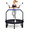 JoySpot 450 LBS Foldable Trampoline, 40" Indoor Fitness Rebounder with U-Shape Adjustable Foam Handle, Quiet Bungee Jump System & Cordless Jump Ropes, Indoor & Outdoor Fitness, Yoga,Halloween & Christmas Gift