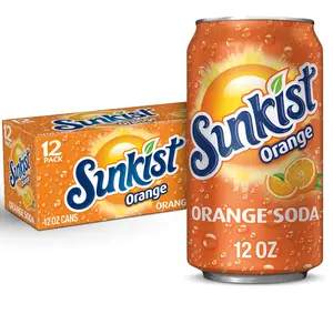 Sunkist Orange Soda, 12 fl oz cans, 12 pack