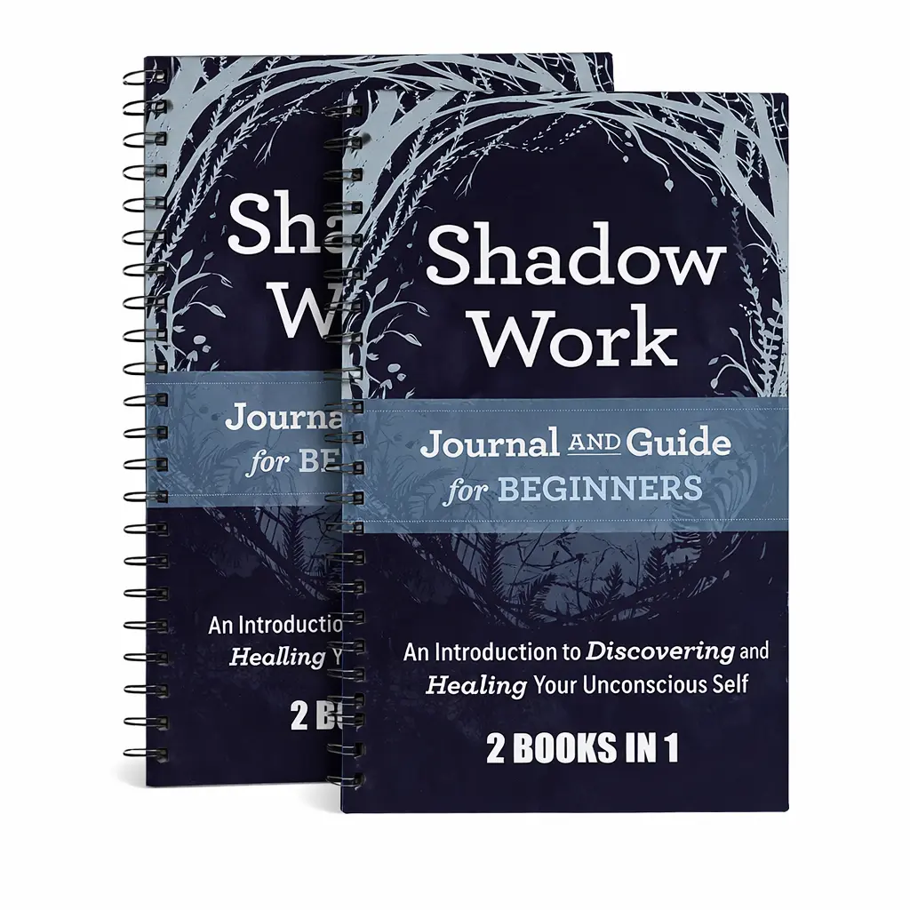 2 Pcs Shadow Work Handbook 2-In-1, Shadow Work Journal, Discover and Treat Your Unconscious Self, Guided Practice Therapy and Cultivation, Basic Shadow Work Guide