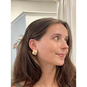 Textured Square Earrings