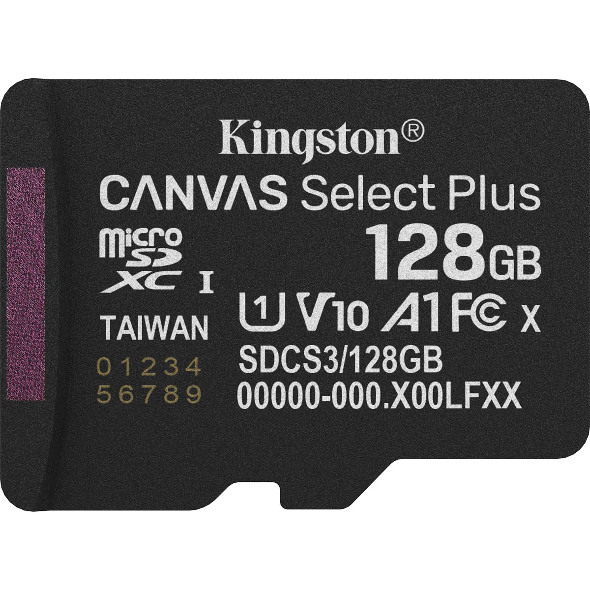 Kingston Technology Canvas Select Plus 128GB UHS-I V10 microSDXC Memory Card