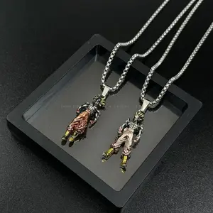 Dragon Ball Saiyan Necklace Boys Trendy Cool Punk Sweater Chain Long Hip Hop Versatile Student Accessories Women