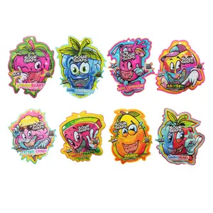 Sour Slaps Trio 3 Pack Tangy Fruit-Flavored Candy Strips Soft Zesty Plant-Based 12 Strips per Resealable Bag Tropical Fruity Twist