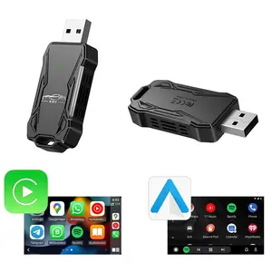 Wireless Car Adapter, Car Wireless Adapter, Plug & Play Car Adapter, Compatible with iPhone & Android, Support Car Original Control