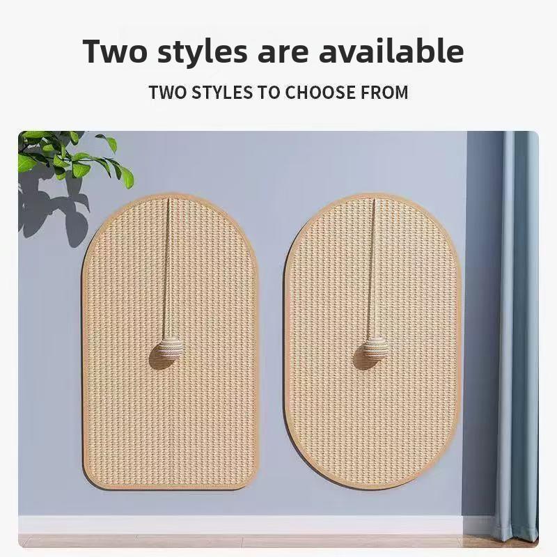 Wall & Sofa Saver Cat Scratcher - Extra Large Sisal Pad with Rolling Ball Toy, Shed-Free Scratching Board for Cats, Durable Cat Tree Board for Home Protector space-saving design furniture scratchpad stuff natural aesthetic,summervibes tiktokshopspringglow
