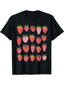 Cute Cottagecore Kawaii Strawberry Aesthetic Strawberries T-Shirt