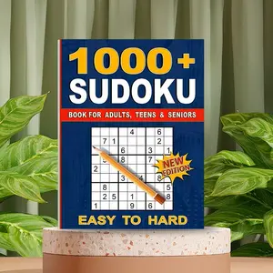 A5 Sudoku Puzzle Book 2026, 30 Pages Medium to Hard Difficulty, Artistic Creativity Boost, Perfect Gift for Holidays and Events