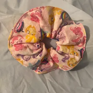 My Little Pony Scrunchie - Colorful Cartoon Design, Soft Fabric, Ideal for Hair Styling