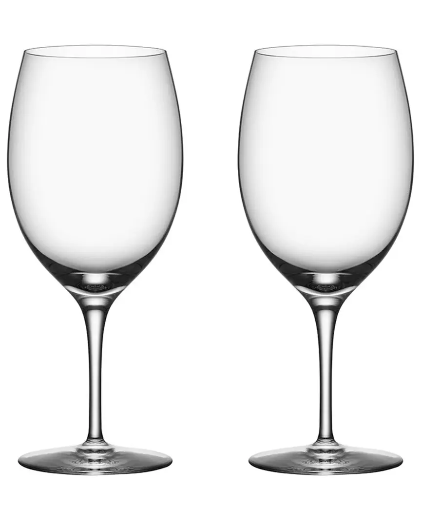 Orrefors Set of 2 Premier Cabernet Glasses