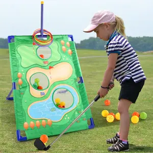 Kids Golf Set for Boys & Girls, 3 in 1 Indoor Outdoor Sport Toy, Birthday Gifts, Ball Sports Equipment