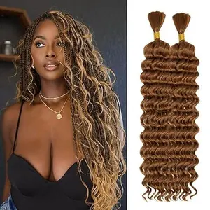 【TIMIA】100g Size 14-22 Inches Deep Wave Braids For Wet And Wavy Micro Braids, Smooth And Tangle-Free For Box Bohemian Braids, 2 Bundles/Pack #30