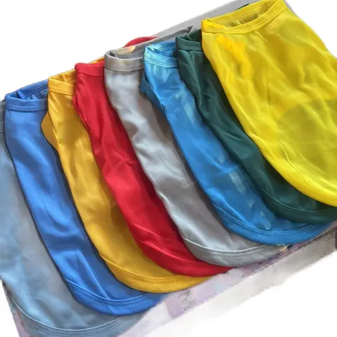 Dog & Cat Plain 2-Pack Tank Clothing - All Seasons Cooling Wear, Breathable Non-Irritating Fabric Shirts & Vests, Lightweight Stylish Pet Apparel, Husky Clothes, Hand Wash Only, XS-XXL Sizes