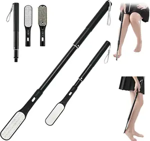 Toe Gap Cleaning Brush, 18.82"-25.98" Telescopic Toe Cleaning Brush Long Handle, Toe Scrubber for Deep Cleaning and Exfoliating for Women and Men, Elderly