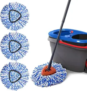 Spin Mop Replacement Heads Compatible with RinseClean 2 Tank Mop System,Microfiber Mop Refill Heads for Cleaning All Hard-surfaced Floor Flat Mop Pads Absorbent