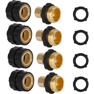 Garden Hose Quick Connector 3/4 Inch Male and Female Garden Hose Fitting Quick Connector