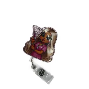 Creative ID Badge Holder with Sparkling Glitter Finish