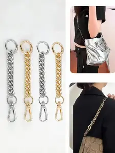 Women's Handbag Shoulder Strap Extender Chain, Elegant Replacement Metal Wallet Chain Extension Accessory, Long Crossbody Bag Strap