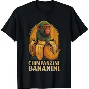 100% cotton Chimpanzini Bananini - Funny Italian Brainrot Kids Meme T-Shirt casual Fashion graphic tees for women