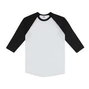 Los Angeles Apparel USA-Made Three Quarter Sleeve Raglan Baseball T-Shirt
