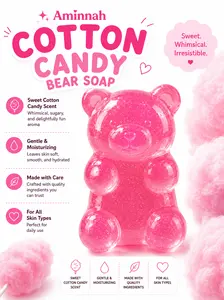 GUMMY BEAR Glycerin Soap - Natural Hydration & Gentle Cleansing for All Skin Types - Fruity Scents for Soft Smooth Radiant Skin