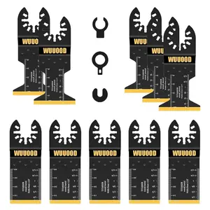Daily useTitanium Oscillating Saw Blades,10PCS Universal Multitool Blades,Oscillating Tool Blade for Metal Wood Cutting,Multi Tool Blades Fit Dewalt Bosch Milwaukee Ryobi Rockwell Fein