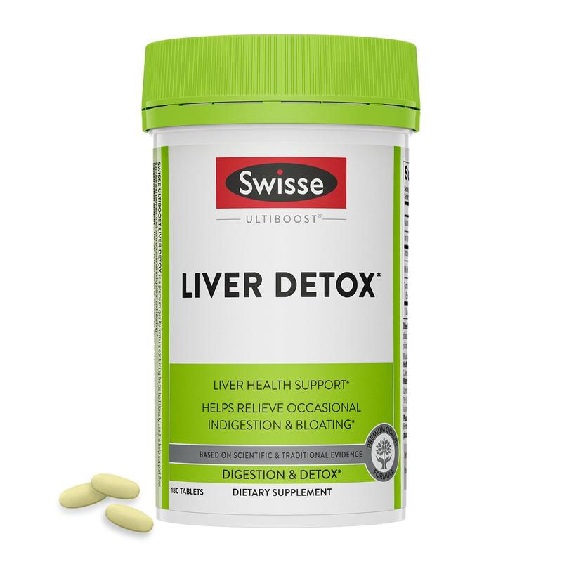Swisse Milk Thistle Liver Detox - Liver Cleanse & Liver Support - Milk Thistle + Turmeric + Artichoke Extract