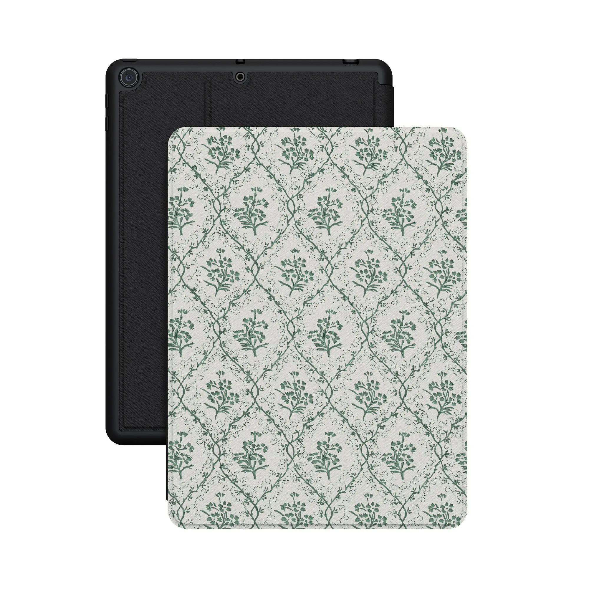 Casely Tablet Case - Sage Tapestry Design, Floral Vines Pattern, Protective Casing with Accessories for Tablet Covers, Protection