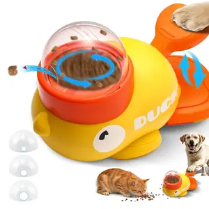 Interactive Duck Treat Dispenser Toy for Dogs & Cats – Slow Feeder Puzzle Toy