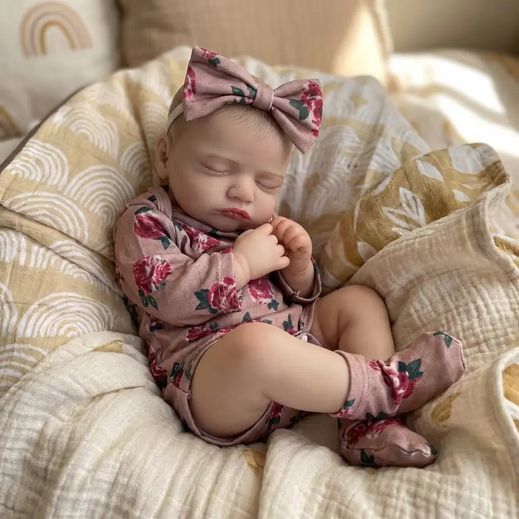 Lifelike Reborn Baby Dolls 20 Inch Full vinyl body Real Life Baby Dolls gifts for Mother's Day Valentine's Day Children's Day & Christmas