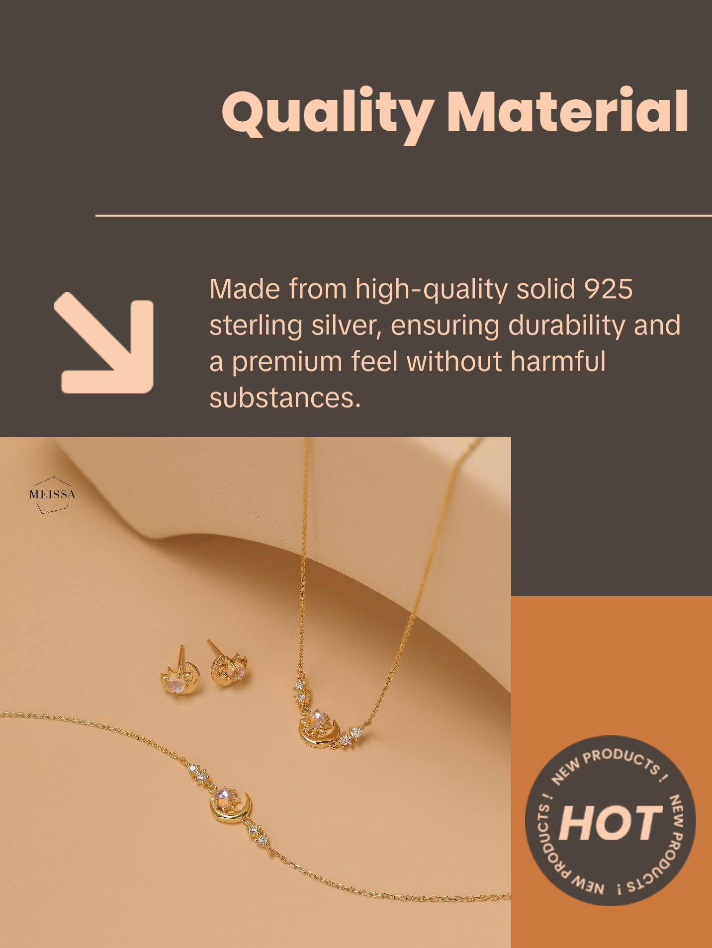 Dainty Crescent Moon Bracelet, 925 Solid Sterling Silver Unique Elegant Blue Purple Opal Stone Moon Bracelet, Rose Gold & Gold Celestial Moon Bracelet Cute Gift for Her Mom Sister Girlfriend Graduation Christmas Birthday