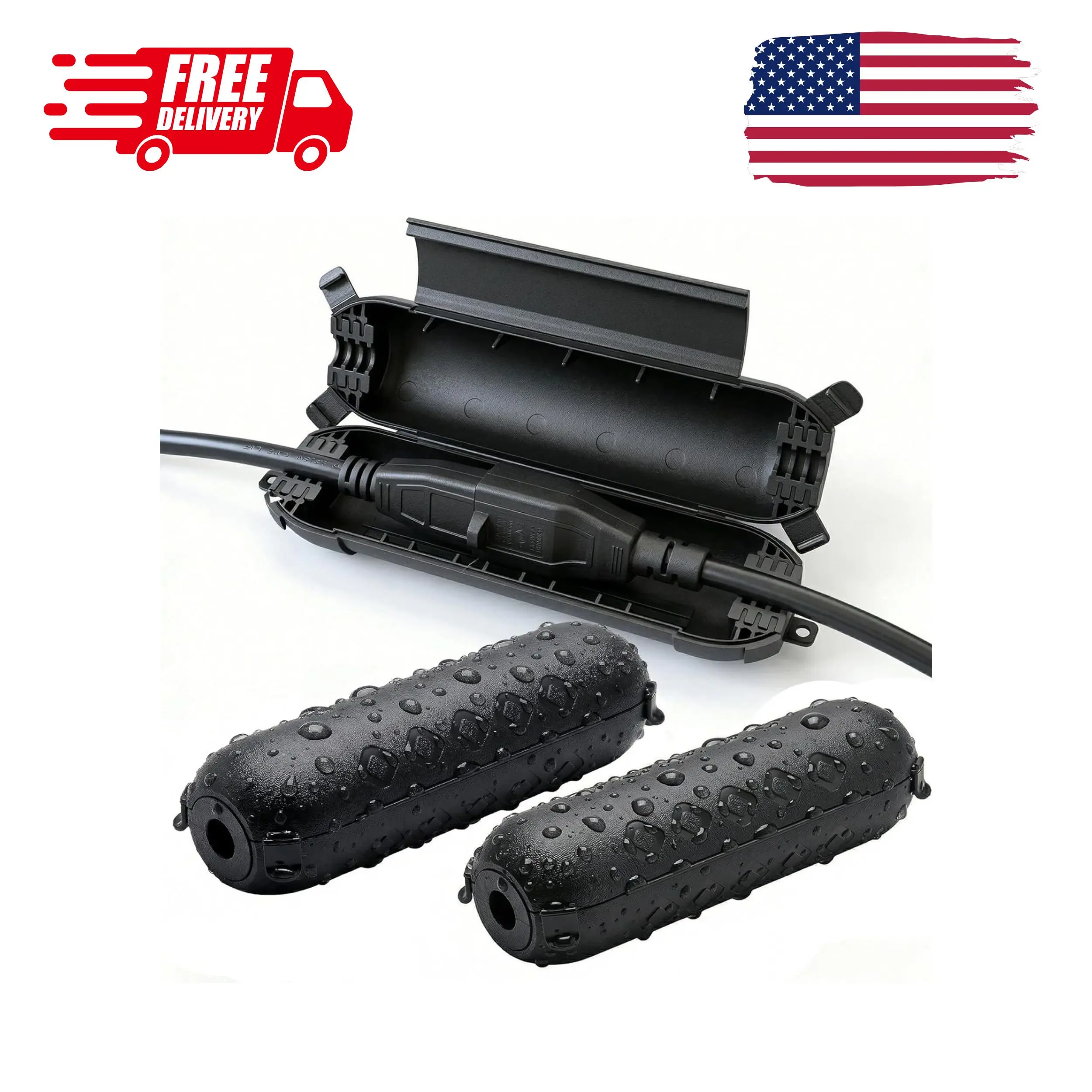 3 Pack Outdoor Extension Cord Cover with Waterproof Seal