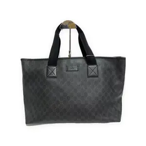 Pre-owned GUCCI Damier Graphite coated canvas Shoulder Bags GG Keepall black/grey Very Good S014260422031