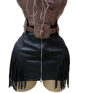 Carly Fringe Mini Skirt