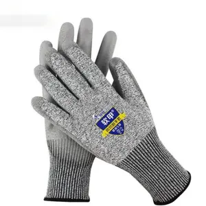 Cut Resistant Gloves, 1 Pair 5-level Cut Resistant Gloves, Wear-resistant Gloves, Safety Gloves for Kitchen, Woodworking, Gardening, Fishing