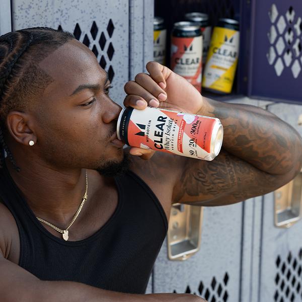 Myprotein Clear Whey Isolate Protein Water | 1 Case (12 Cans) | 20g Protein for 80 calories, 300mg electrolytes, Zero Sugar