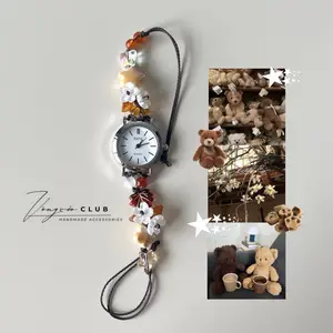 [NEW] Handmade Custom Beaded Bracelets - Wax Cord Strap & Mixed Charms