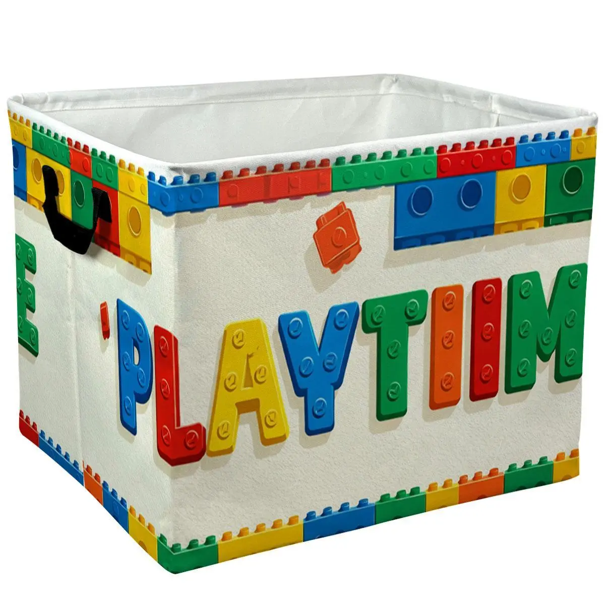 Colorful Building Block Design Playtime Storage Baskets Storage Boxes Home Decor Storage Clothes Organization And Storage Home Decor Storage Holiday Gifts，Laundry Hamper，Laundry Baskets