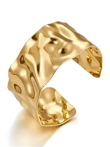 Women's Vintage Cuff Bangle, Elegant Minimalist Bangle, Fashionable Jewelry for Party, Daily Clothing Decor, Trendy All-match & Exquisite Jewelry for Birthday Gift