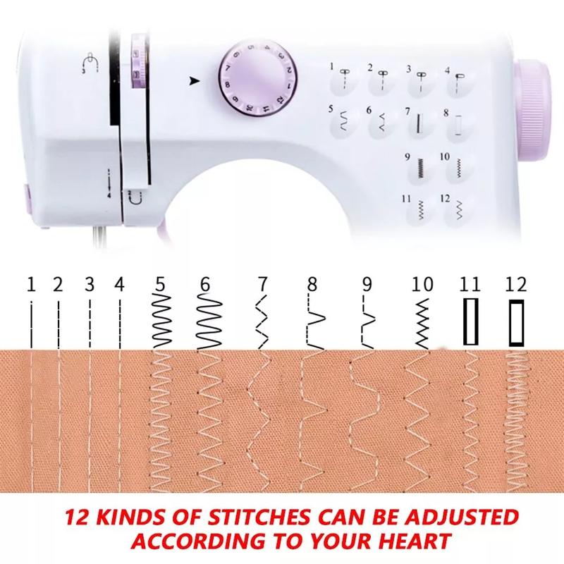 Dorm Electric Sewing Machine Portable Electric Sewing Machine Multifunctional Home Sewing Machine Repair Machine Adjustable Speed Overlock 12 Stitches Patterns Portable Household for Jeans, Pillow, Doll, Clothes, Dorm Electric Sewing Machine Portable Electric Sewing Machine Multifunctional Home Sewing Machine Repair Machine Adjustable Speed Overlock 12 Stitches Patterns Portable Household for Jeans, Pillow, Doll, Clothes,