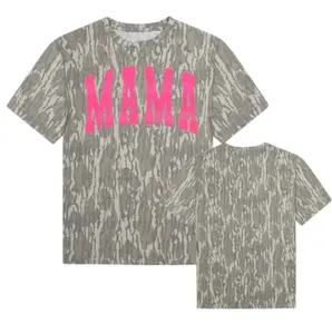 Pink MAMA Mossy Oak Wash Camo Tee 3D, Mother's Day Mossy Oak T Shirt 3D, Style T Shirt 3D Camo Hunting, Gifr For Mom