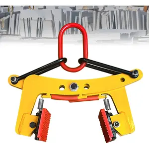 Slab Lifting Clamps 350kg, 40mm-180mm Vertical Stone Lifting Clamps, 6" Marble Stone Clamps, Scissor Lifting Clamp for Lifting Handling Transporting