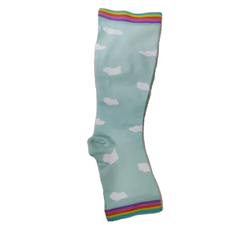 Green background, white clouds, exposed