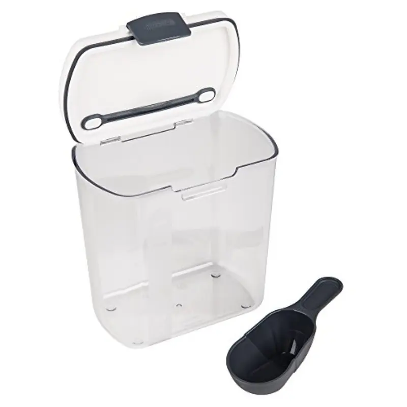 ProKeeper 2.5Quart Grain Storage Container with Hinged Lid Clear BPAFree Airtight Seal