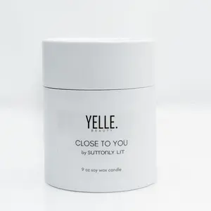 YELLE. Close To You Candle by SUTTONLY LIT 9 oz Soy Wax Candle - Aroma Fragrance for Home Decor Room Scent Scented Cozy Floral Gift