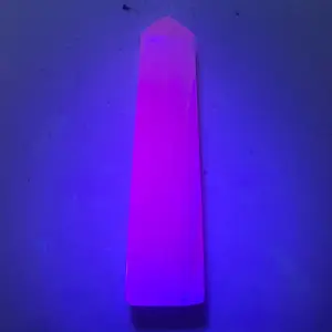 Natural Pink Mangano Calcite Crystal Mini Tower Obelisk