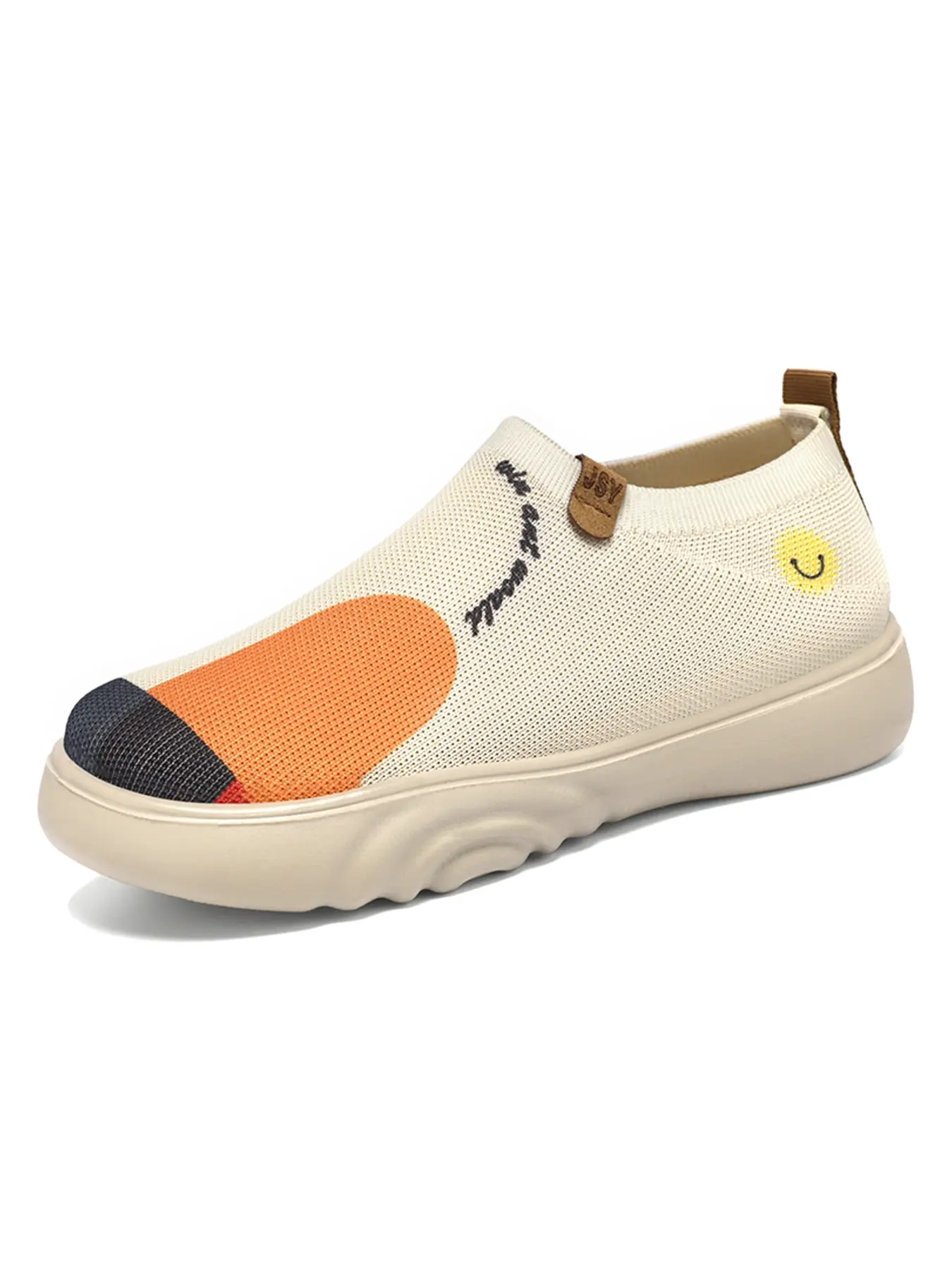 Women's Spring New Slip-On Breathable Beijing Cloth Shoes - Trendy Painted Casual Sneakers, Casual Fashion Shoes