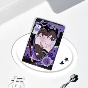 Love Chocolate PVC Card Holder with Chain 3 Inch Kpop Photocard Sleeves Creative Photo Frame Protective Case Kawaii Gifts 2025