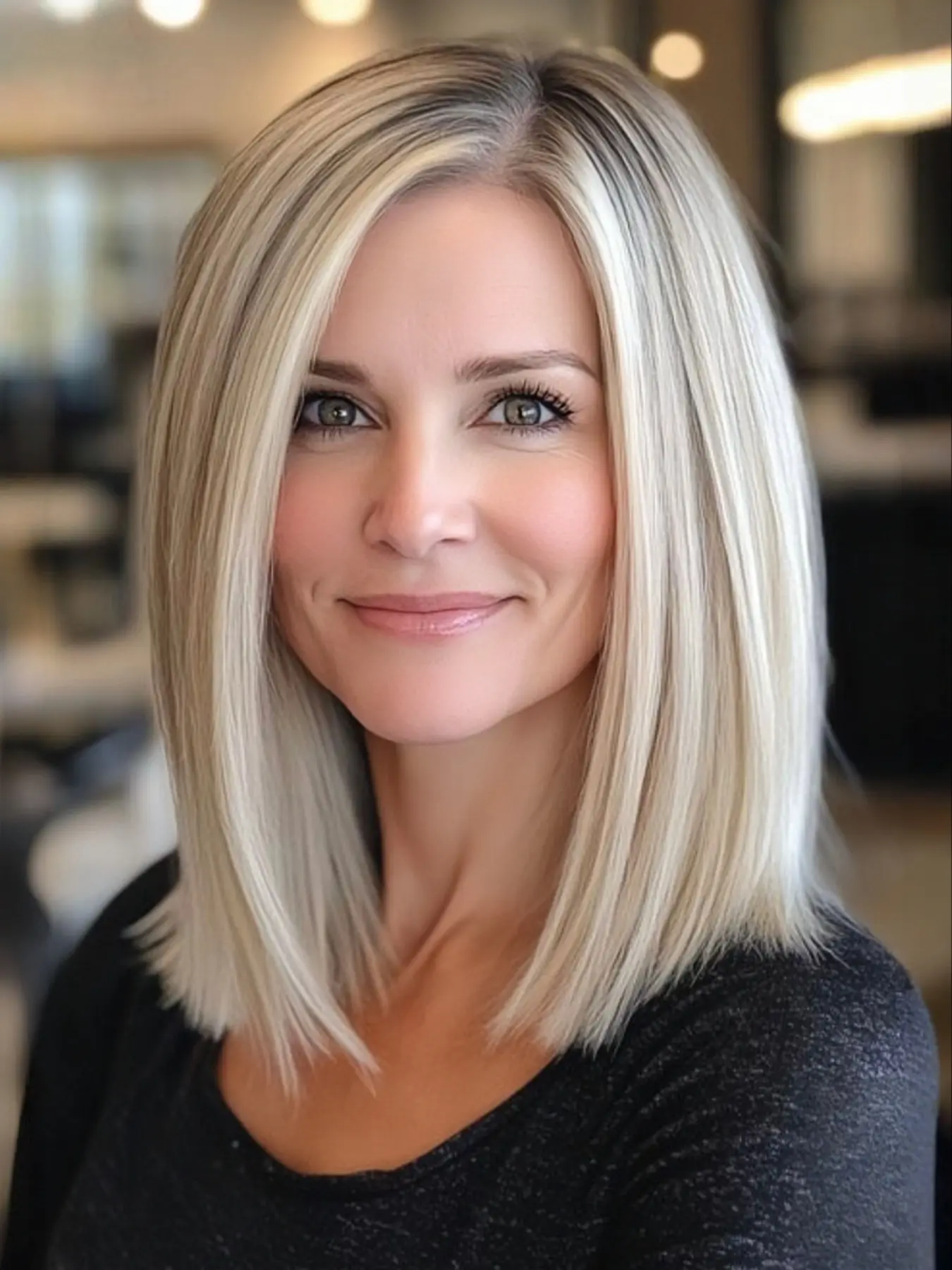 Ombre Blonde Bob Wig for Women, Small Lace Area Front, Highlight Blonde Wig, Straight Side Part Synthetic Hair for Daily Party Use, Natural Looking Wigs, Fashion Wig, Synthetic Fiber Wigs