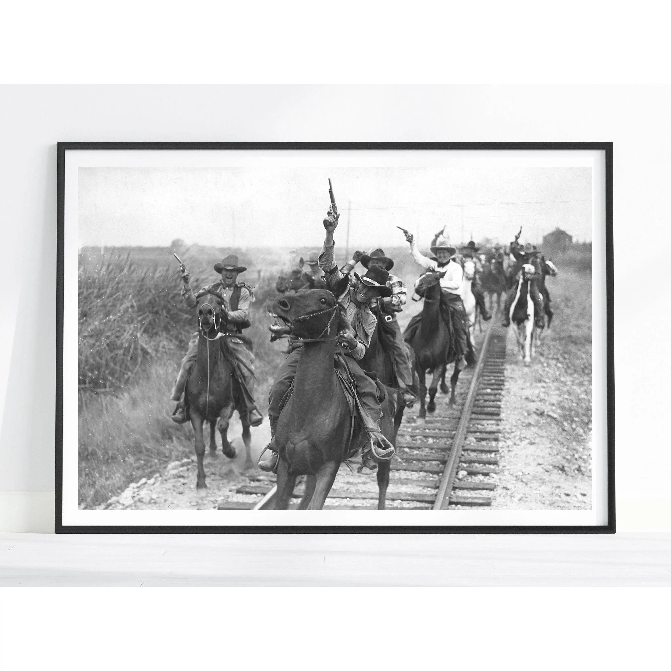 Vintage Cowboy Print, Cowboy Print, Cowboy Wall Art, Black and White, Western Wall Art, Western Poster, Western Print, Farmhouse Print, Gift