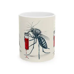 Ceramic Mug, (11oz, 15oz) -- Maddie Mosquito 2.0